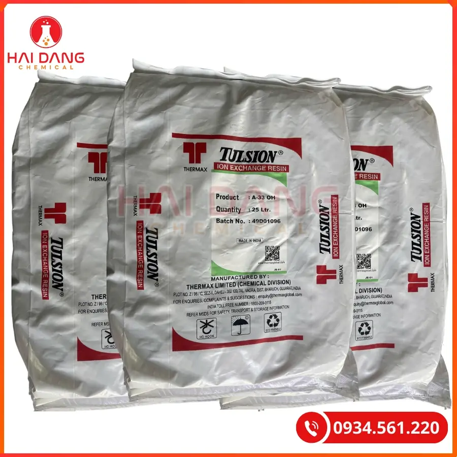 Anion Tulsion A33 OH Ấn Độ 25lít/bao Tại Quảng Ninh