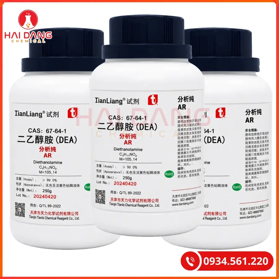 Ethanolamine C2H7NO Ghtech 500ml Tại Quảng Ninh