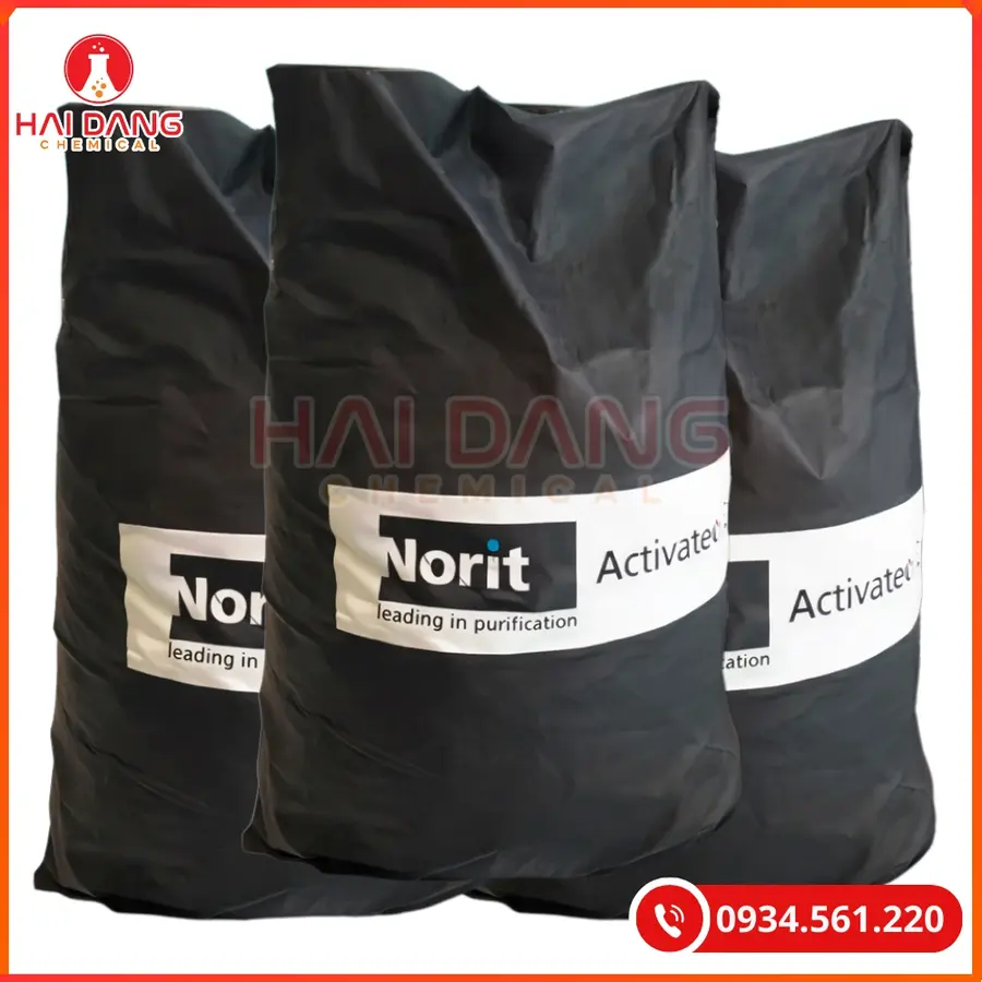 Than hoạt tính Norit PK13M Ấn Độ 12,5kg/bao Tại Quảng Ninh
